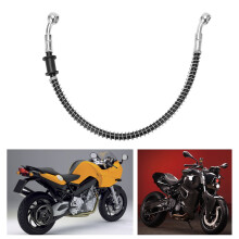 Motorcycle Brake Line Clutch Pipe Heat Insulation Sensitive Steel PVC Black Universal40cm/15.7in