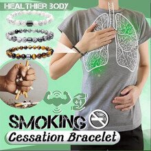 3 pièces 8 mm Bracelet d’aide à l’arrêt du tabac – Œil de Tigre