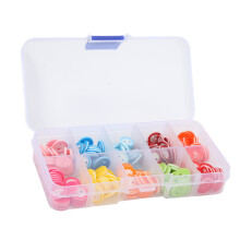 200 pièces de boutons ronds en résine colorée de 11 mm à 2 trous