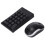 MC-61CB Tastiera e mouse neri 22+3 2.4G 10m 16