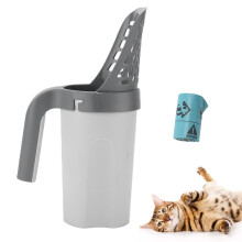 Pelle à litière pour chat en PP 28,5 x 11,3 cm avec boîte de rangement