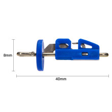 10 pièces de clips à appâts pour pêche en mer 40x8mm ABS+acier inoxydable