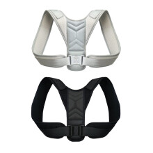 Correttore di postura Nylon cinturino posteriore Nero/Grigio S-XL