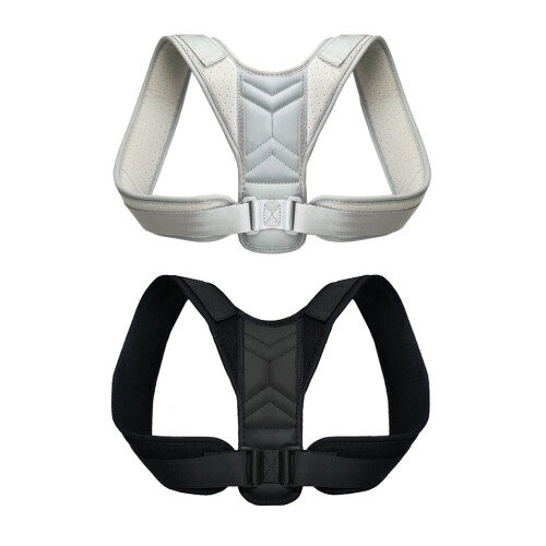 Correcteur de posture en nylon - Noir/Gris, S-XL