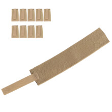 10 pezzi di cinturino per sacchetto urinario in PVC 170x26mm gancio loop