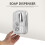 Distributeur de savon mural en acier inoxydable 500ml 5