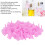Imbuto separatorio mini in plastica rosa confezione da 100 pezzi 13