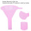Imbuto separatorio mini in plastica rosa confezione da 100 pezzi 5