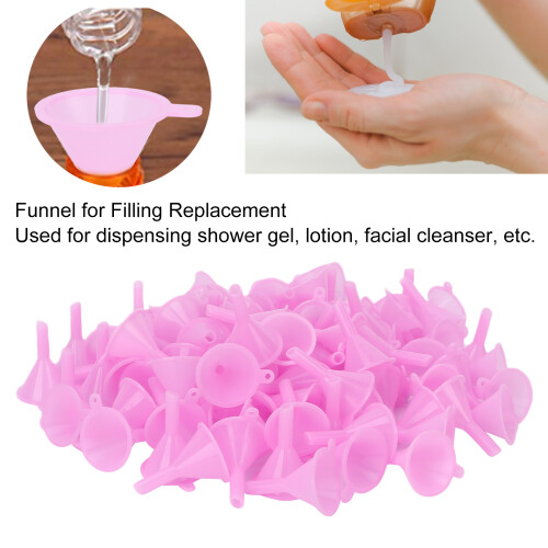 Imbuto separatorio mini in plastica rosa confezione da 100 pezzi 2