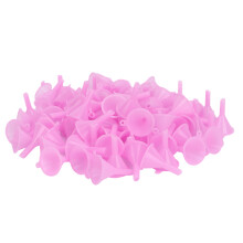 Imbuto separatorio mini in plastica rosa confezione da 100 pezzi