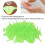 Mini imbuto separatorio in plastica verde 100 pezzi 10