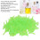 Mini imbuto separatorio in plastica verde 100 pezzi 8