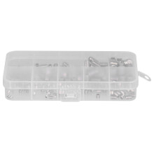 220 Pcs Grub Screw Stainless Steel M3 to M8 Inner Hex Concave End Tight Joint Tool for Precise Instrument220PCS