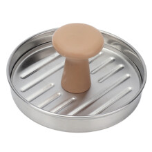 Pressa per carne da hamburger argento 1x4.9x2.2 pollici 317 g