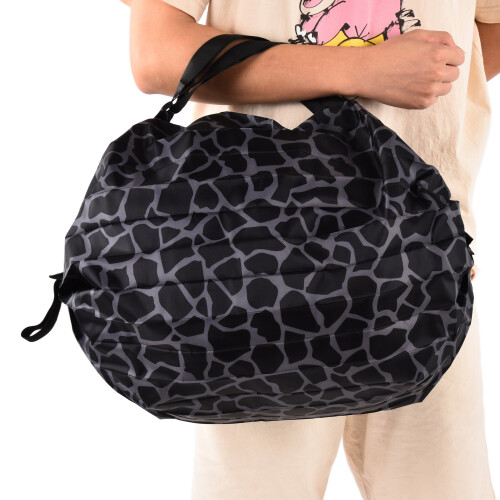 Sac pliable à grande capacité noir léopard 4040 cm 2