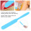 Spatola in silicone per cera riutilizzabile blu 12