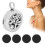 Aromatherapy Locket Diffuser Pendant Tree Shape Stainless Steel Hollow Essential Oil Container 16
