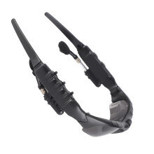 Occhiali da sole in PC con doppia lente 128M-32GB Nero Taglia unica