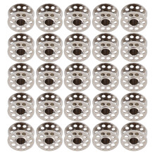 25 pièces de bobines standard de broderie argentées