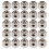 25 pièces de bobines standard de broderie argentées 1