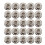 25 pièces de bobines standard de broderie argentées 16