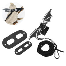 Set papillon lucertola e imbracatura regolabile - Argento
