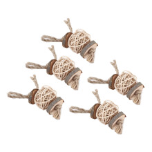 Balles de Takraw pour oiseaux Jouet Bois de pommier naturel Petit