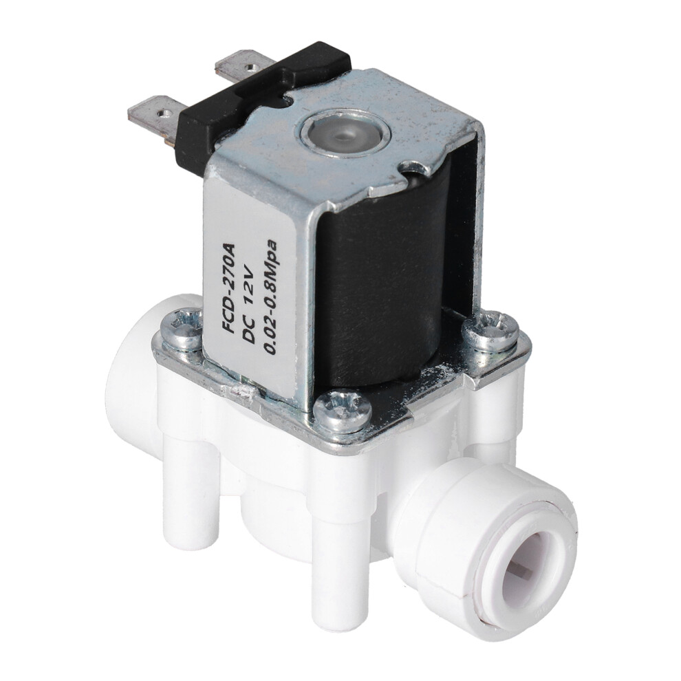 Plastic Electric Solenoid Valve 3/8In Quick Connector Normally Closed Solenoids Valvesdc12v 9351322214615