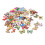 100 pièces bouton papillon - multicolore, dessin animé, DIY 16