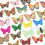 100 pièces bouton papillon - multicolore, dessin animé, DIY 9