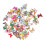 100 pièces bouton papillon - multicolore, dessin animé, DIY 13