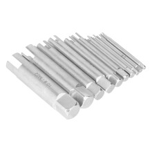 Set di 10 estrattori per maschi rotti HSS M4-M22 in scatola argentata