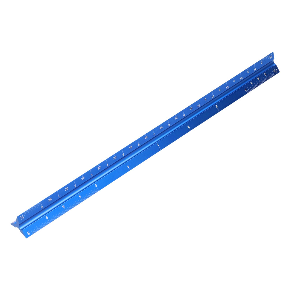 Architectural Scale Ruler Imperial Measurements Laser Etched Aluminum Alloy For Architect 12In 4931322215369