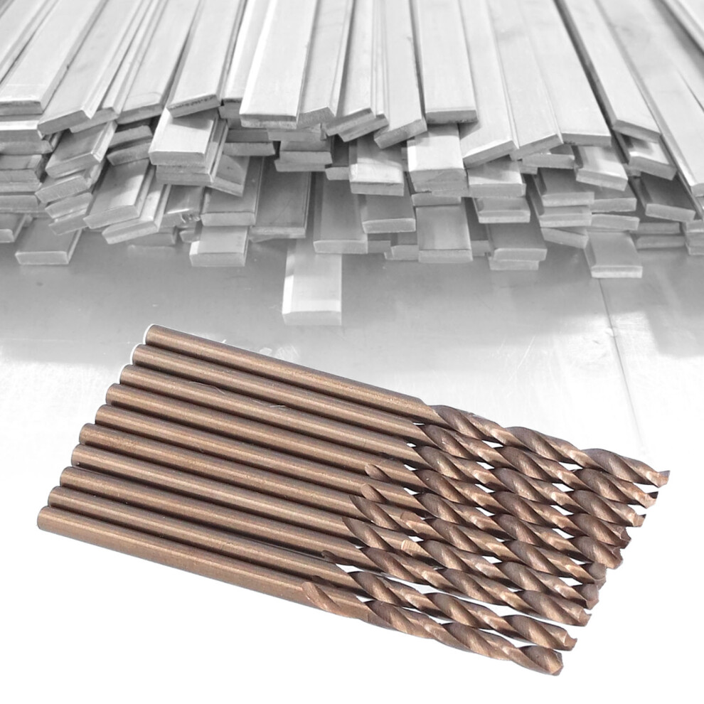 10Pcs Twist Drill Bits Straight Shank Hss Hole Processing Hardware Manual Tools 2Mm 3711322215504
