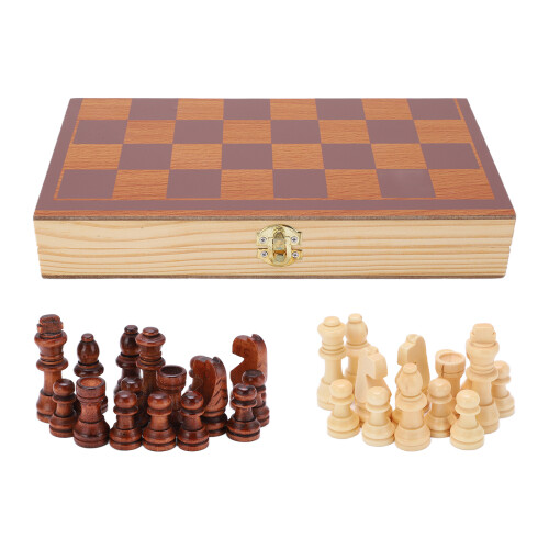 Jeu d'échecs en bois pliable Robin Wood 30x30 cm 1