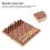 Jeu d'échecs en bois pliable Robin Wood 30x30 cm 3