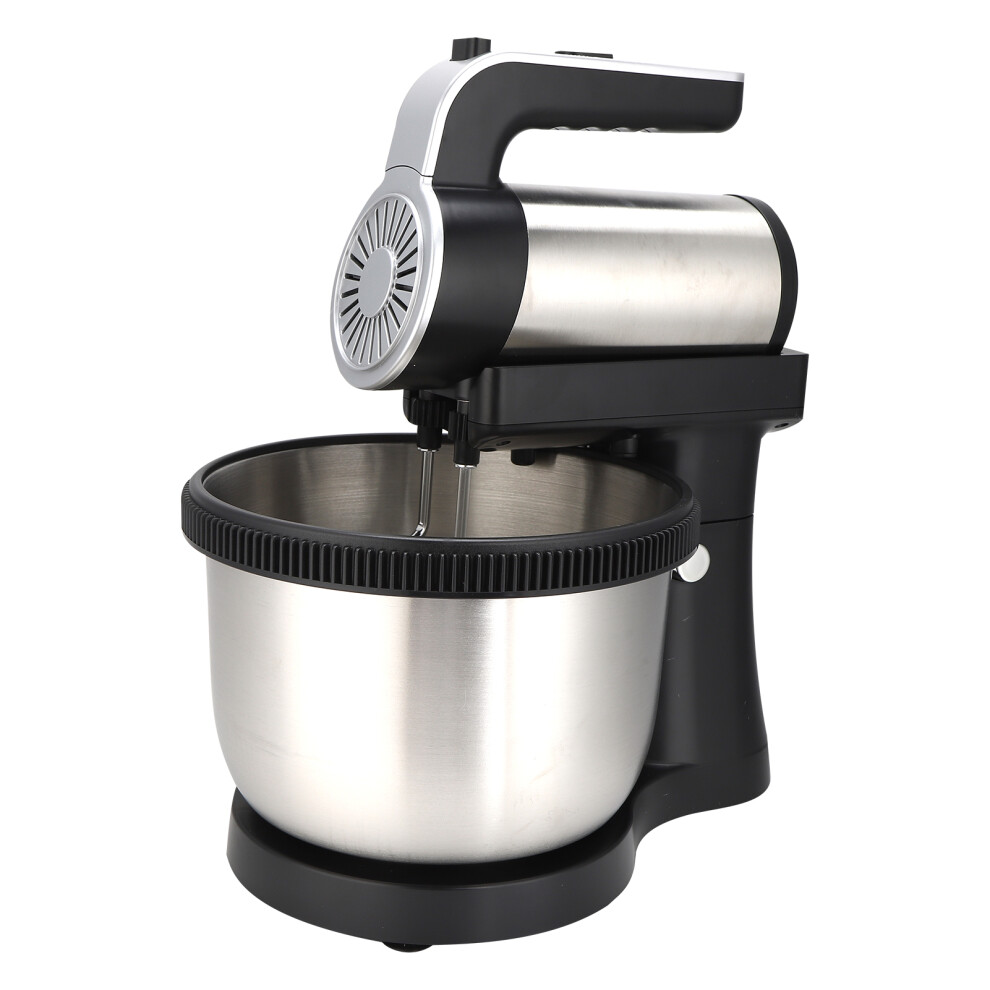 1000W Electric Egg Whisk 5 Speed 2 in 1 Hand Mixer Detachable Stainless Steel Mixing Bowl Stand Mixer