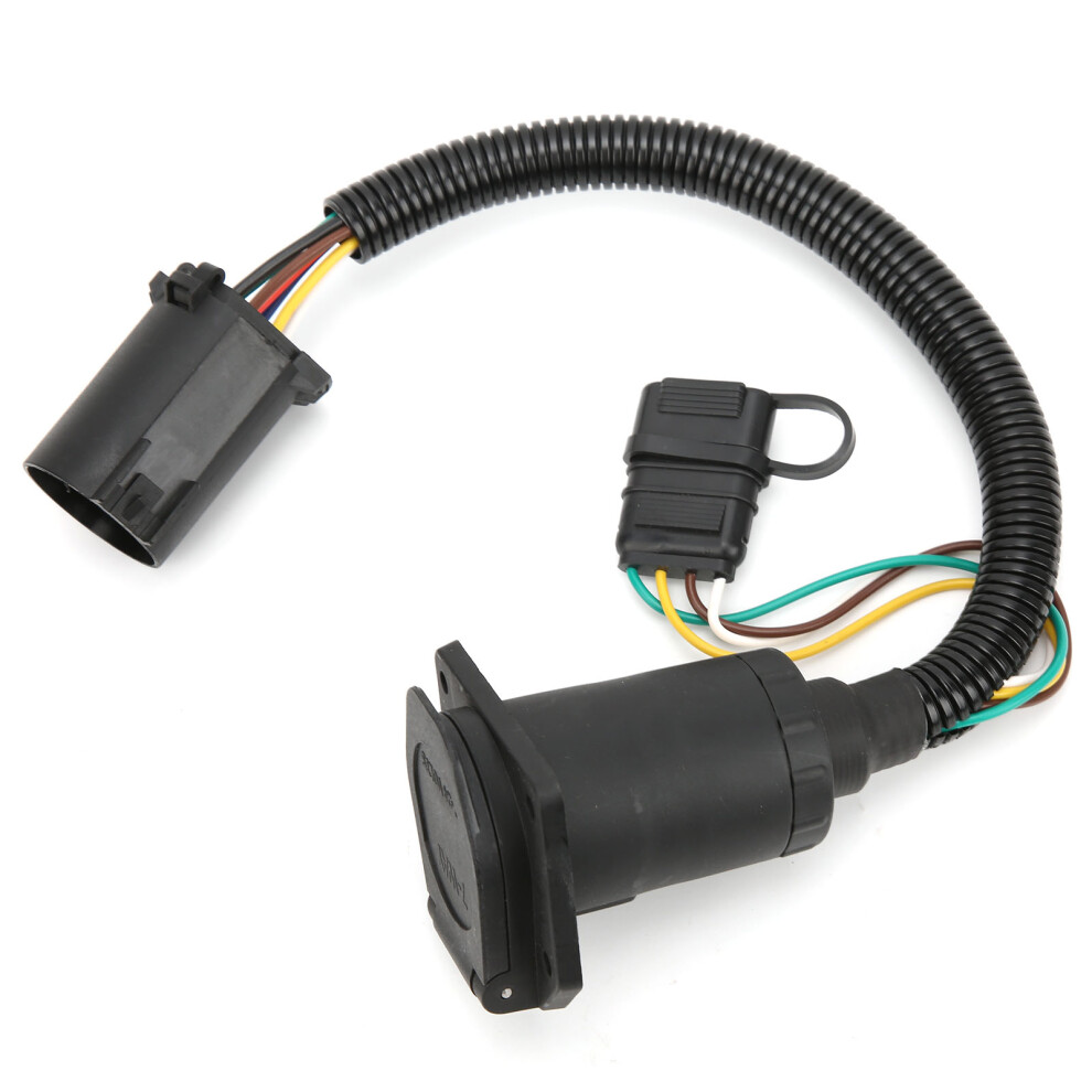 7 Way Trailer Connector 7ÂPin 4ÂPin Plug And Play Trailer Wiring Harness With Bracket Screw Nut For Uscar Plug Vehicle 9411322218850