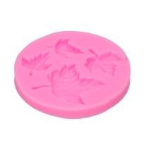 Stampo in silicone rosa a forma di zucca e foglia d'acero - torta 3D
