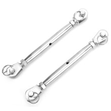2 pièces de tendeurs de gréement à mâchoires M8 en inox