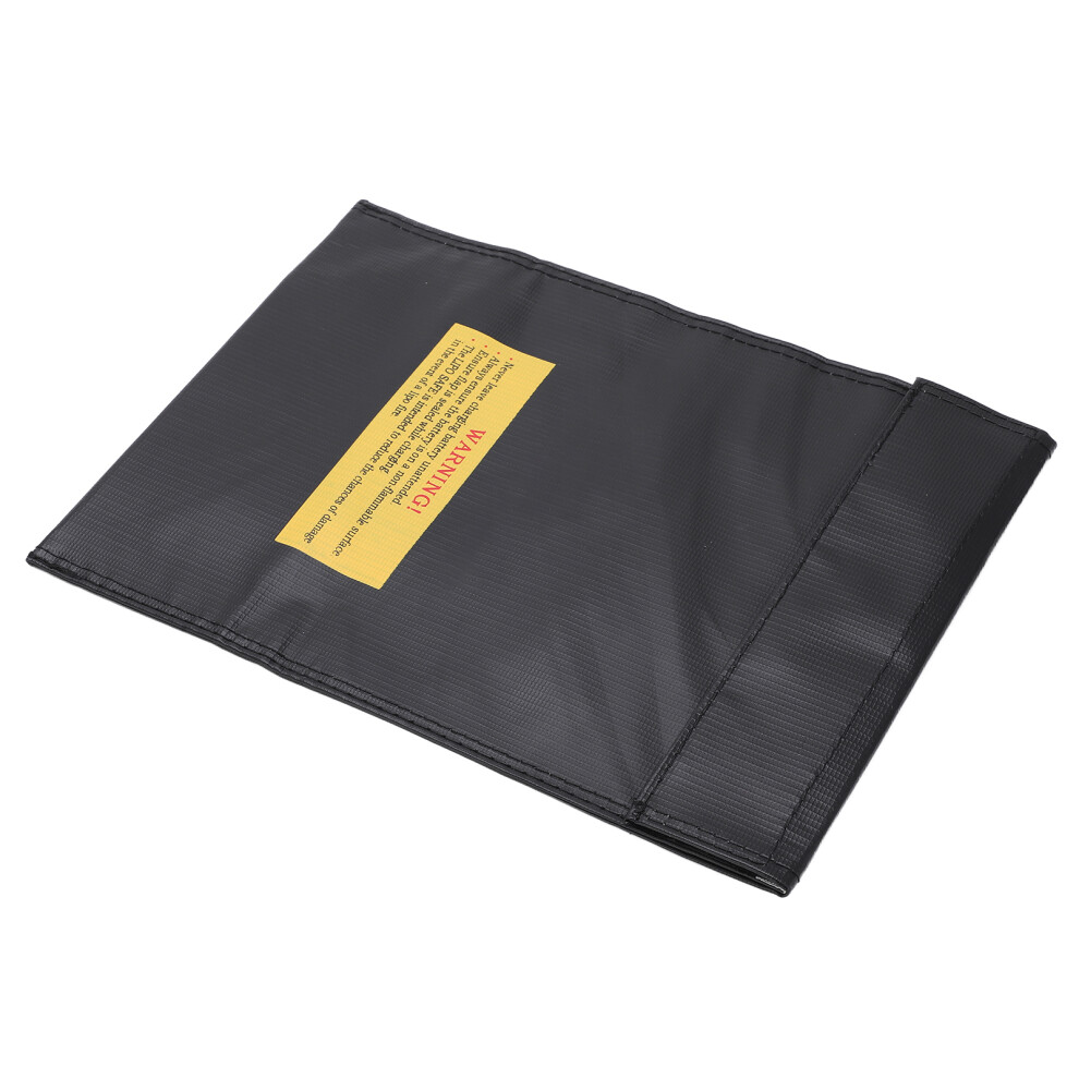 Lipo Battery Explosion Proof Bag Fireproof Lithium Battery Safe Guard Bag for Safe Charging and StorageBlack