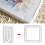 4 pezzi di cornice da ricamo bianca 15,2 x 15,2 cm 15