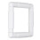 4 pezzi di cornice da ricamo bianca 15,2 x 15,2 cm 16