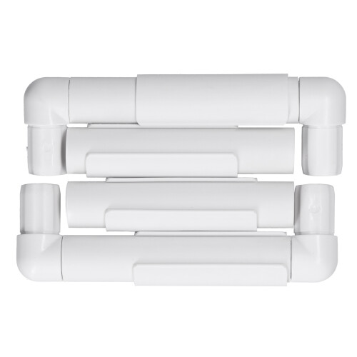 4 pezzi di cornice da ricamo bianca 15,2 x 15,2 cm