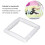 4 pezzi di cornice da ricamo bianca 15,2 x 15,2 cm 3