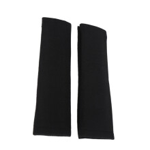2 pièces Coussin de ceinture de sécurité noir, peluche douce + maillage, 45 g