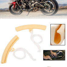 Salva cerchione marrone chiaro, 2 pezzi, protezione per bordo del pneumatico in plastica morbida per moto e auto