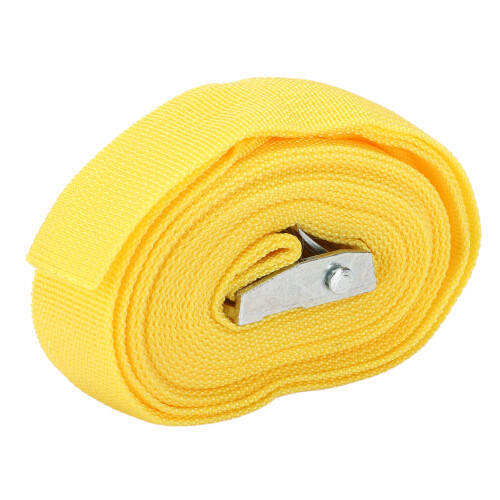 Sangle de fixation 25 mm sangle d’arrimage 3 m boucle jaune zinguée 2