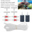 Kit di accessori per pompa dell'aria per acquario in plastica 4