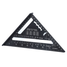 Équerre triangulaire de charpentier en aluminium de 7 po outil de mesure pour le bricolage et la menuiserie